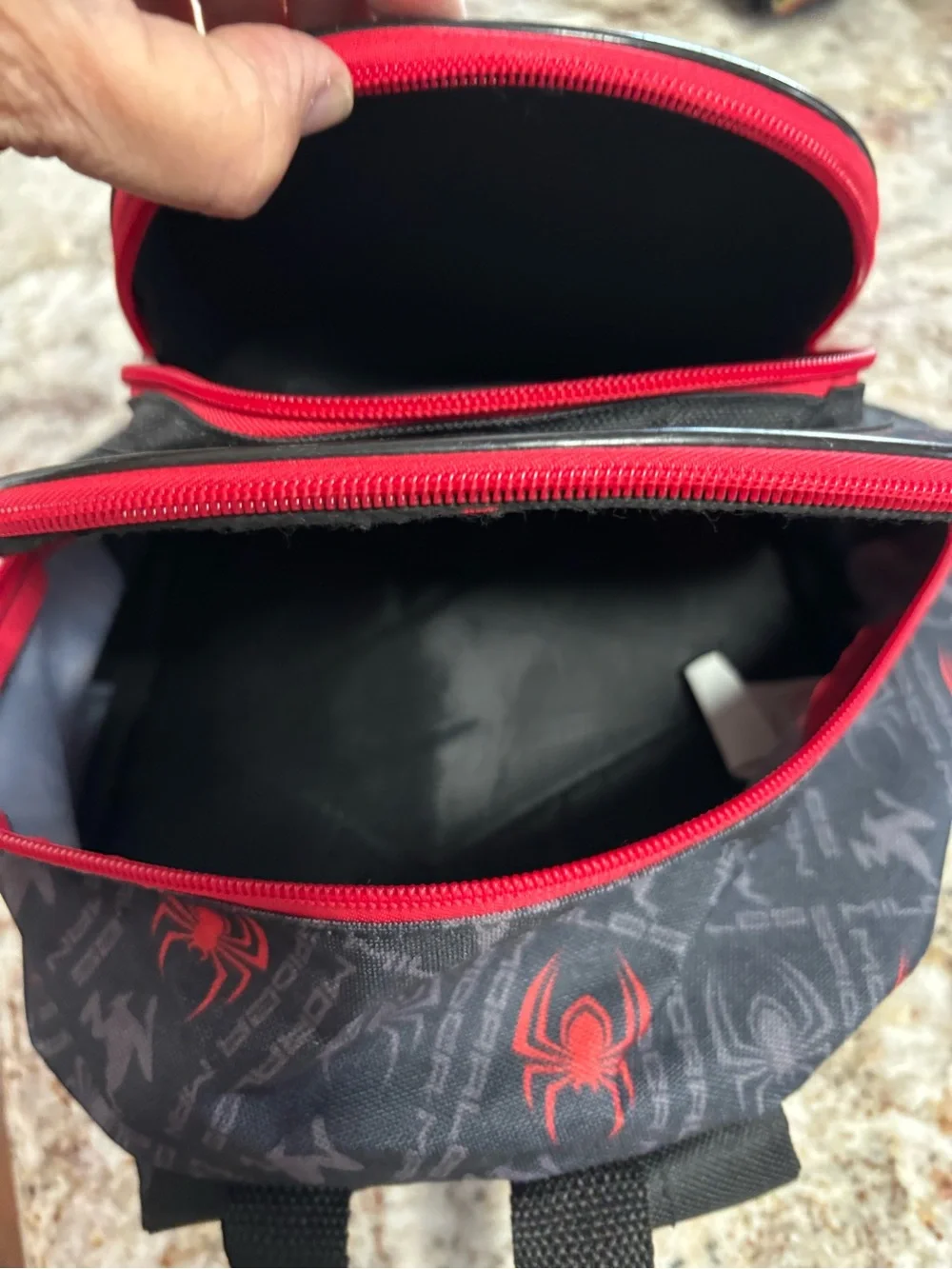 Marvel Miles Morales Spider-Man Kids Backpack in Black and Red